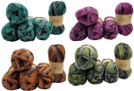 500g Alize Wooltime Sockenwolle mehrfarbig, 75% Superwash Wolle, 500 Gramm Strickwolle für Stricksocken und Strümpfe